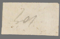 L 01289
<br/>
Label met opschrift
<br/>
<em>Escher von der Linth, Johannes Conrad (1767-1823)</em>